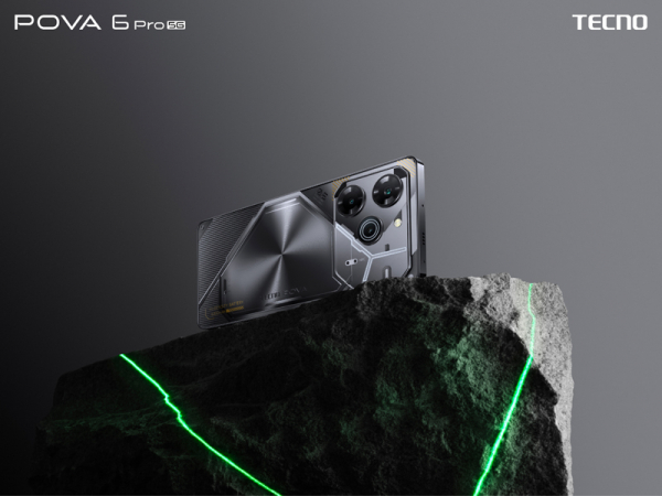В России стартовали продажи игрового смартфона Tecno Pova 6 Pro 5G со светодиодной подсветкой корпуса
