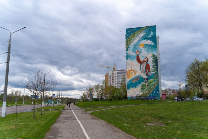 Первый в Беларуси эко-мурал появился в Витебске. Какая идея?